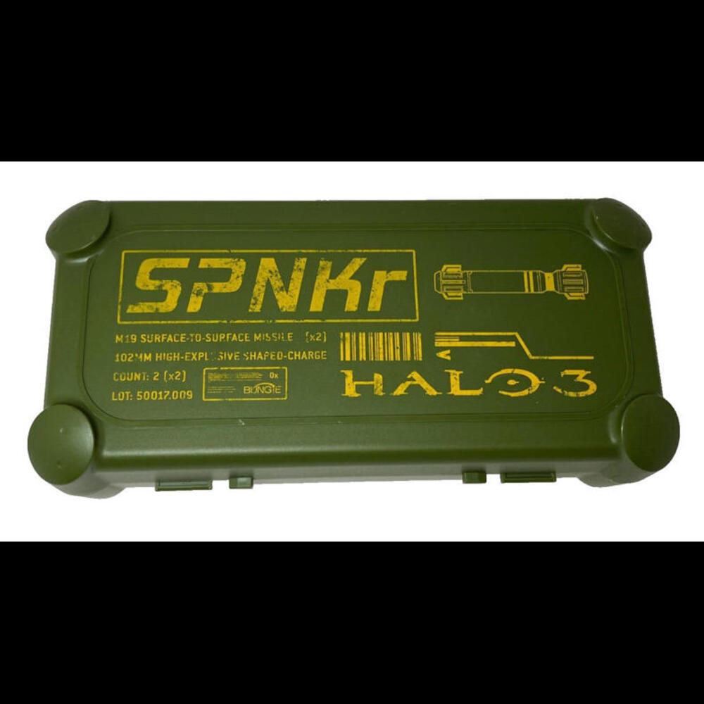 HALO 3 SPNKr Green Missile Box CASE ONLY - XBOX - Latches are broken